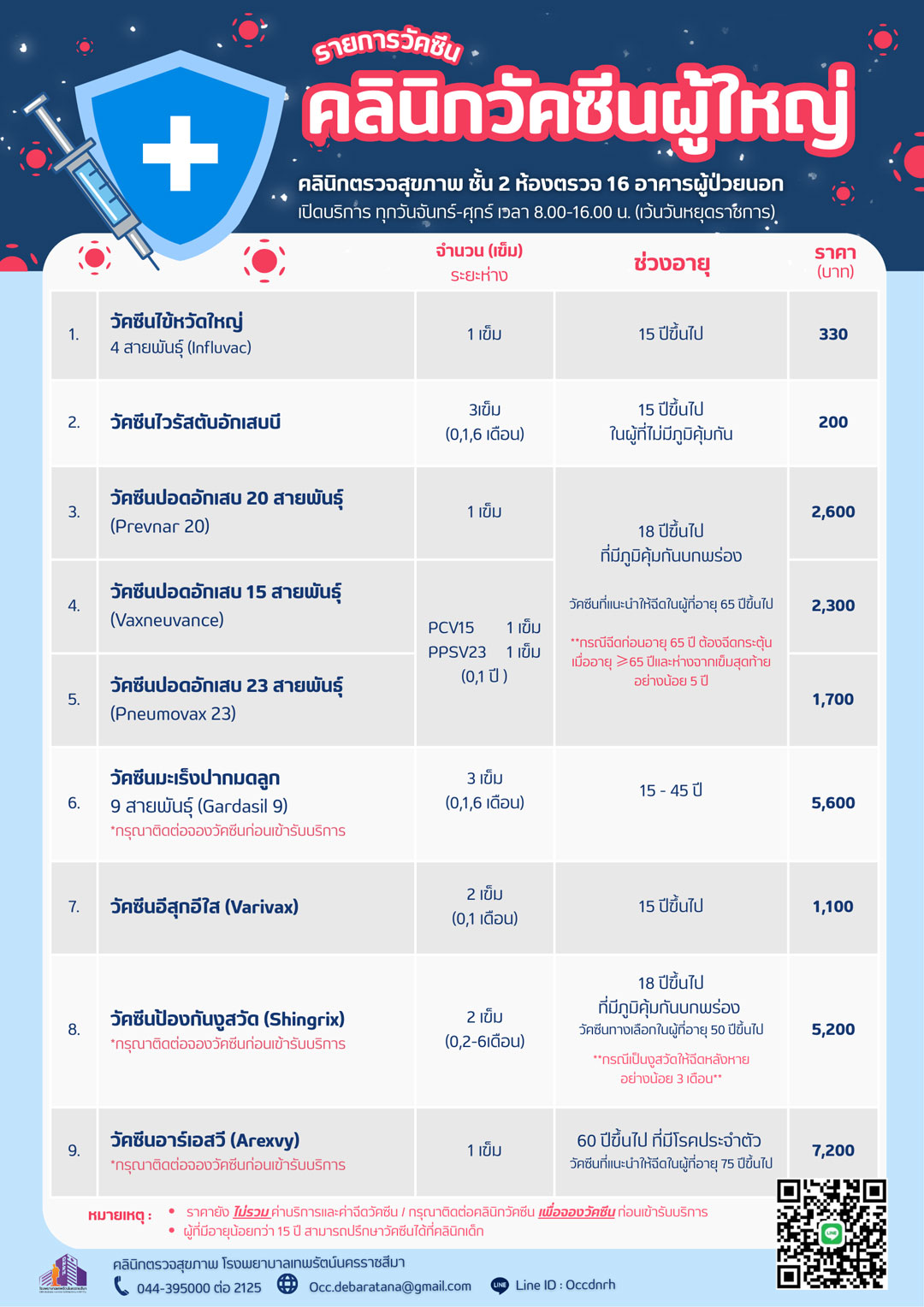 คลินิกวัคซีนผู้ใหญ่